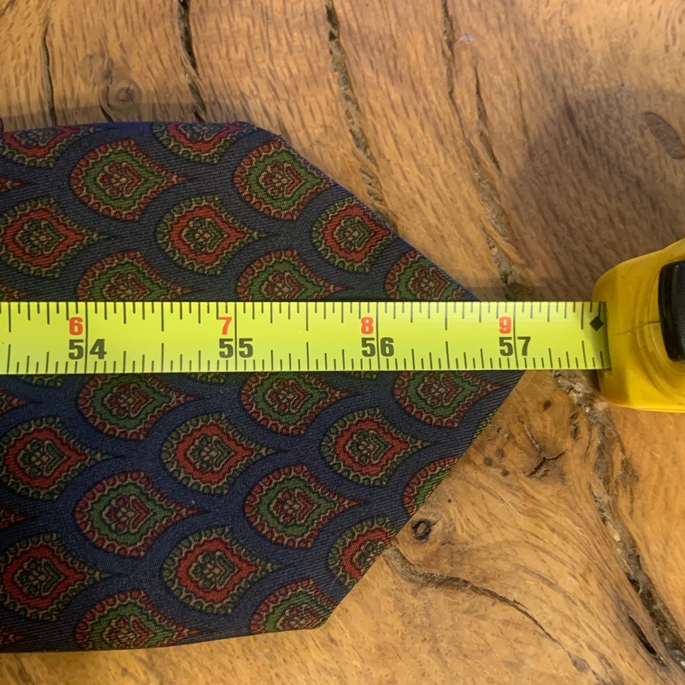 MARIANO RUBINACCI FOR LOUIS,BOSTON LUXURY DESIGNER CHOCOLATE BROWN SILK NECKTIE - Picture 13 of 15
